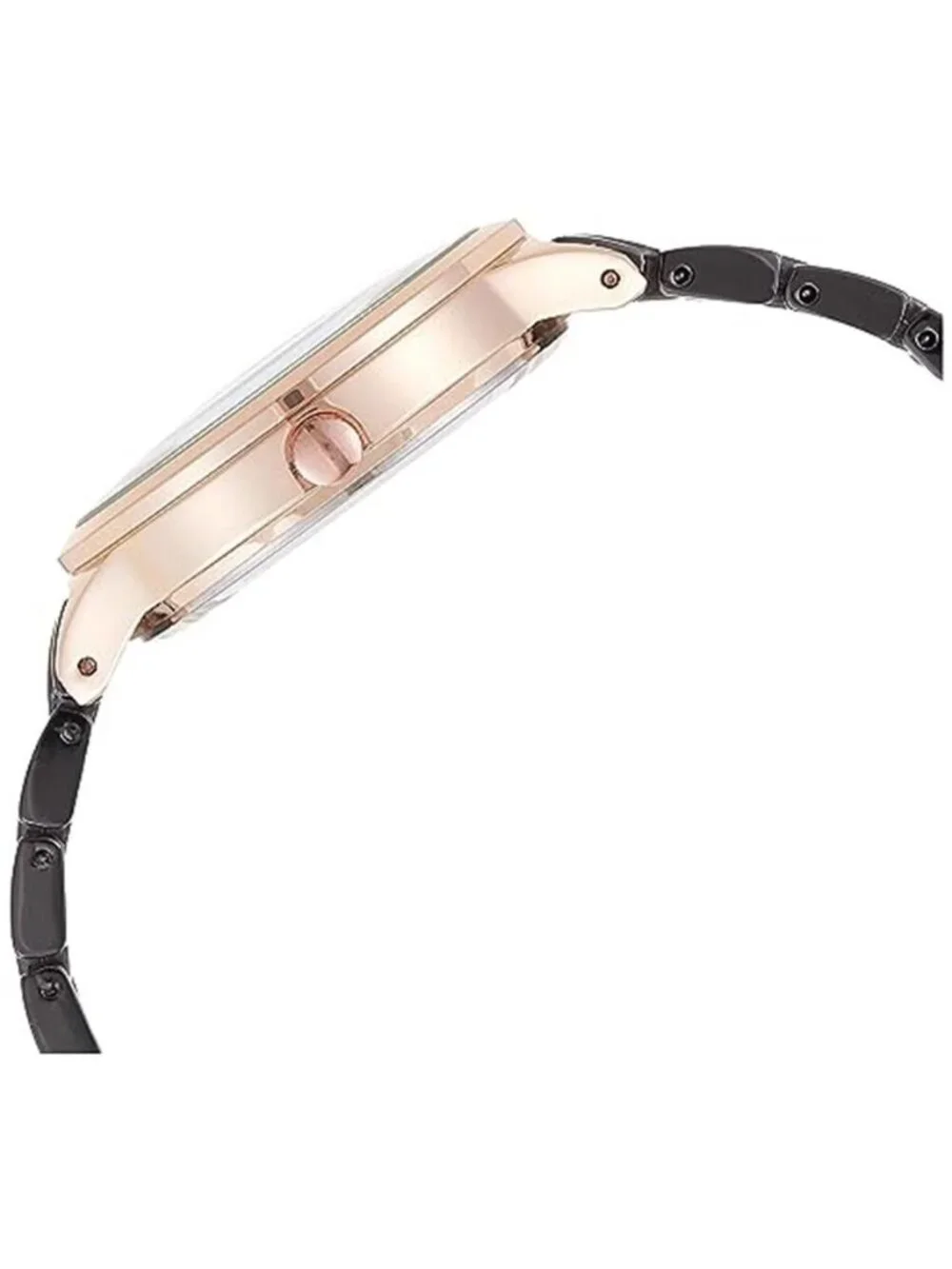 Nine West Women's Bracelet Watch Black Silver